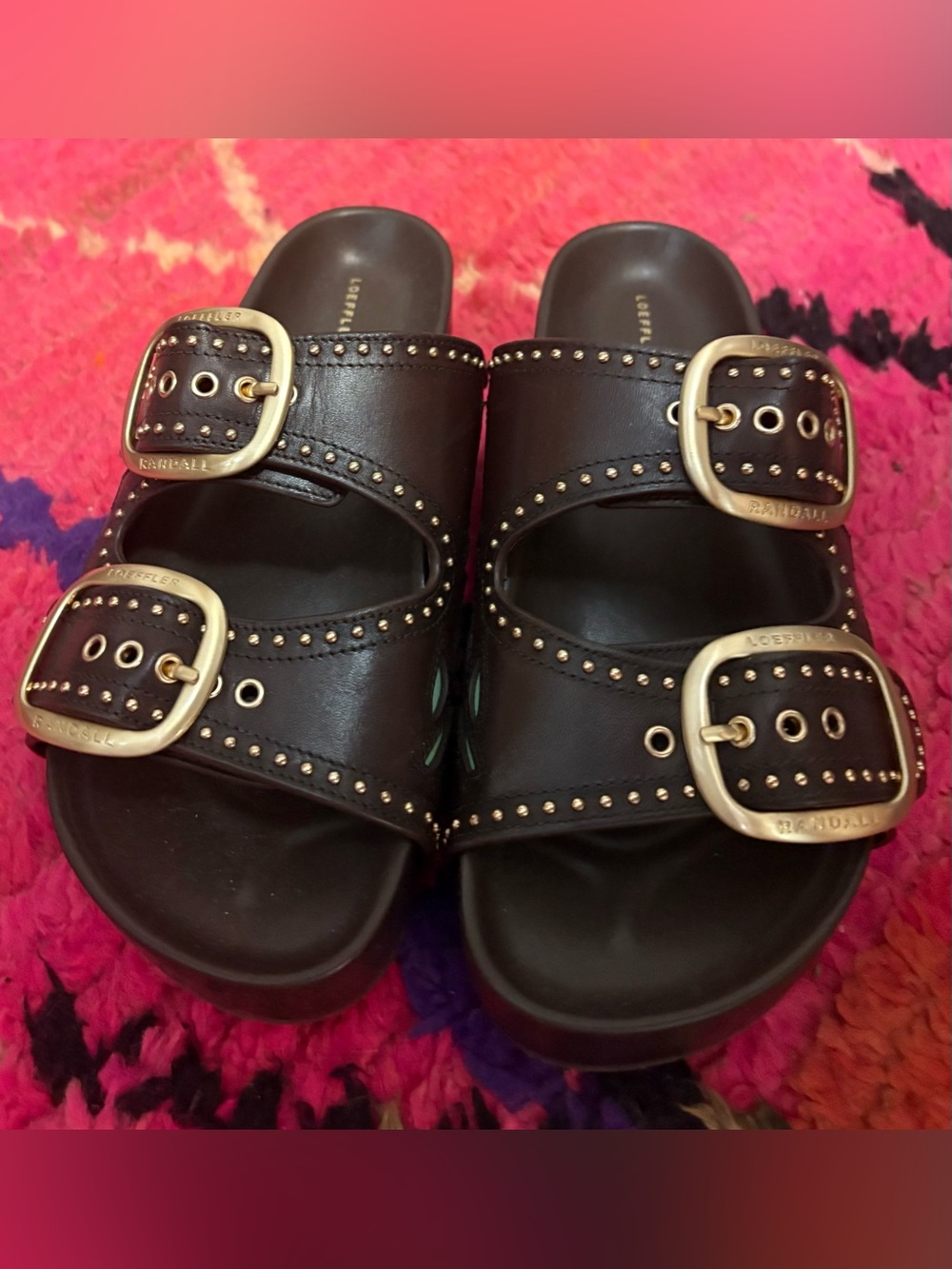 Loeffler Randall Nico Espresso Two−Band Sandal - Picture 2 of 4